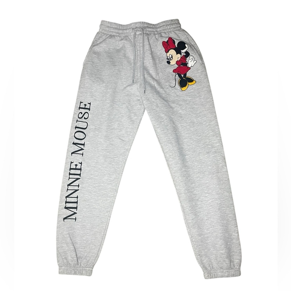 Disney Gray Minnie Mouse Sweatpants-Women’s Medium